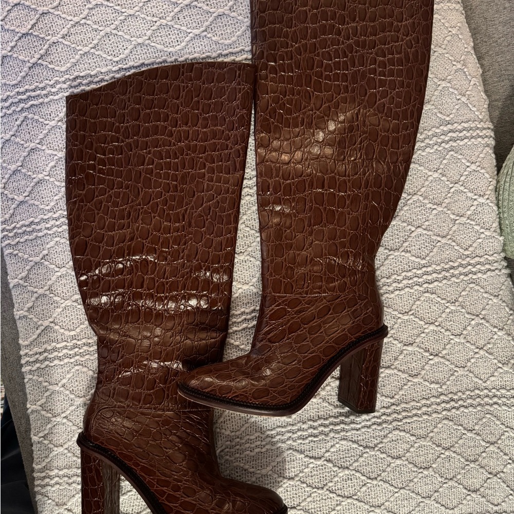 Vince Camuto Pendarie Over the Knee Brown Boots